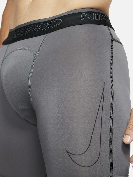 Nike Pro Dri-Fit Men's Sports Short Leggings Gray