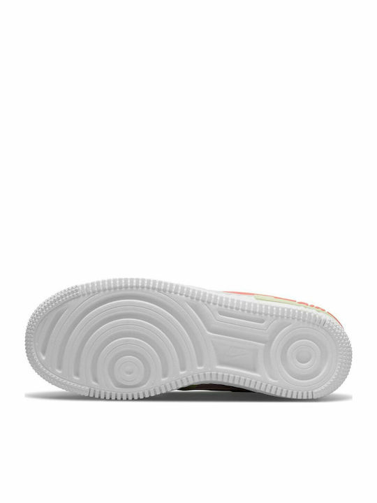 Air Force 1 Shadow Sneakers White / Crimson Bliss / Lime Ice / Magic Ember