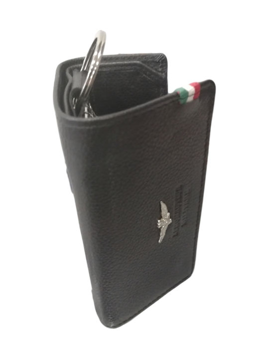 Aeronautica Militare Key Holder Leather Black