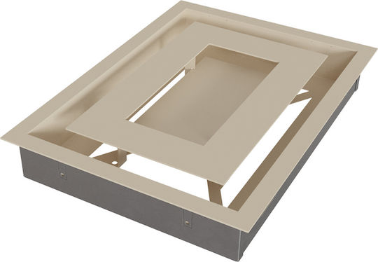 Kratki Ορθογώνια Περσίδα Τζακιού 30x22cm Μπεζ