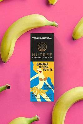 Nutree Μπάρα Raw / Ενέργειας με Μπανάνα & Αμυγδαλοβούτυρο Χωρίς Προσθήκη Ζάχαρης 60gr