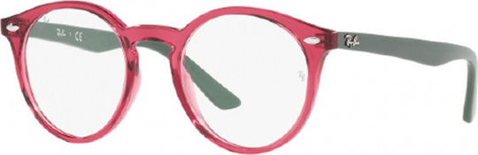 Ray Ban Children's Plastic Eyeglass Frame Pink RB1594 3886