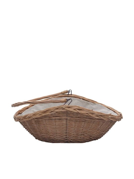 vidaXL Lemn Coș Depozitare lemne 57x46.5x52cm Maro