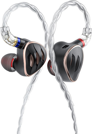 Fiio Ακουστικά Ψείρες In Ear FH5s Μαύρα