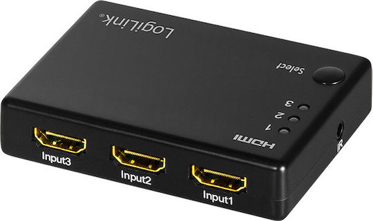 LogiLink 3x1-Port 1080p 60Hz HDMI Switch HD0042