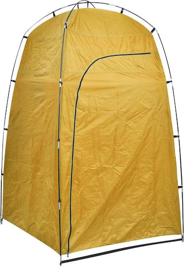 vidaXL Camping Tent Yellow for 1 Person 130x130x210cm
