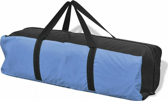 vidaXL Summer Camping Tent Teepee Blue with Double Cloth for 4 People 365x365x250cm