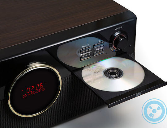 Technaxx TX-137 Πικάπ με Προενίσχυση και Ενσωματωμένα Ηχεία Καφέ