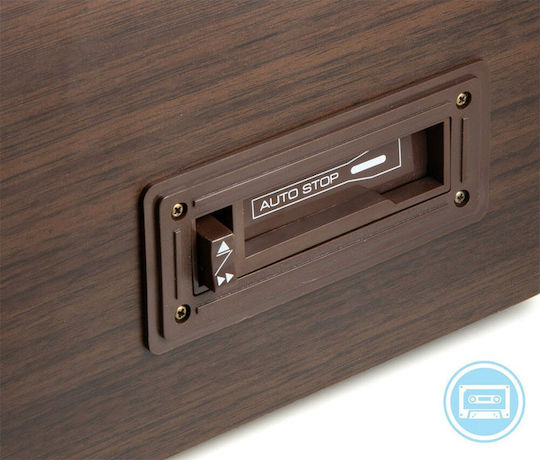 Technaxx TX-137 Πικάπ με Προενίσχυση και Ενσωματωμένα Ηχεία Καφέ