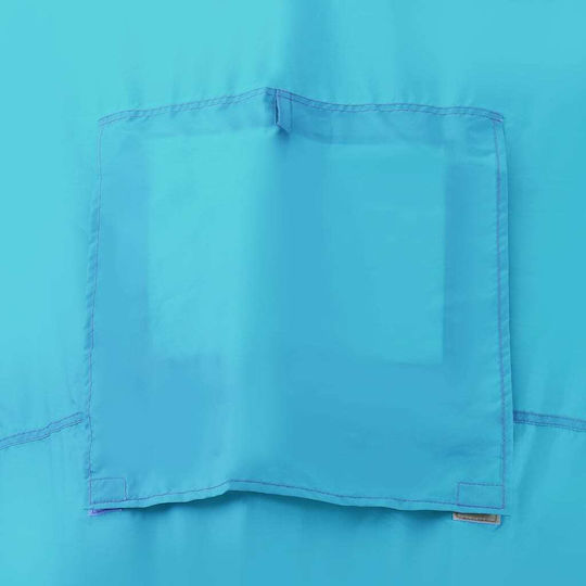 vidaXL Sommer Campingzelt Tunnel Blau für 6 Personen 576x235x150cm