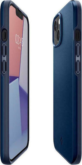 Spigen Thin Fit Plastic Back Cover Durable Navy Blue (iPhone 13)