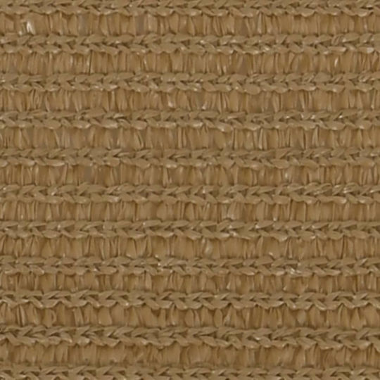 vidaXL Τρίγωνο Πανί Σκίασης Καφέ με Κρίκους 3m 160gr/m²