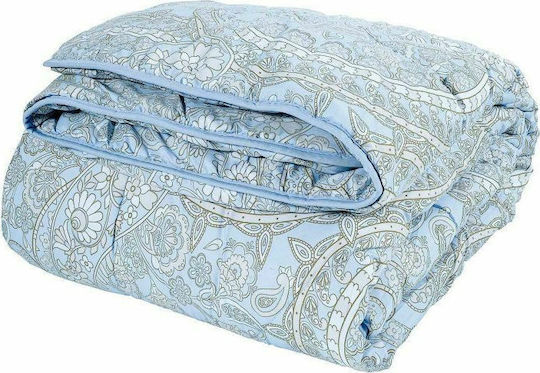 Das Home Пухено Куинсайз с Пълнеж Microfiber 220x240бр 4785 Light blue / Beige