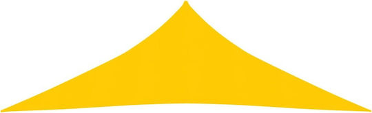 vidaXL Dreieck Sonnensegel Gelb 3x4x5m aus HDPE 160 g/m²