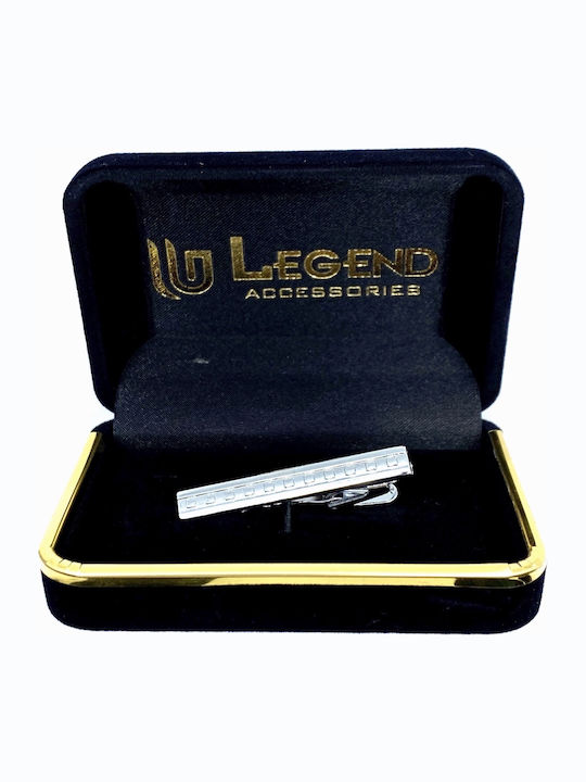 Legend Accessories Metallic Tie Clip Silver LGTC-42 4cm