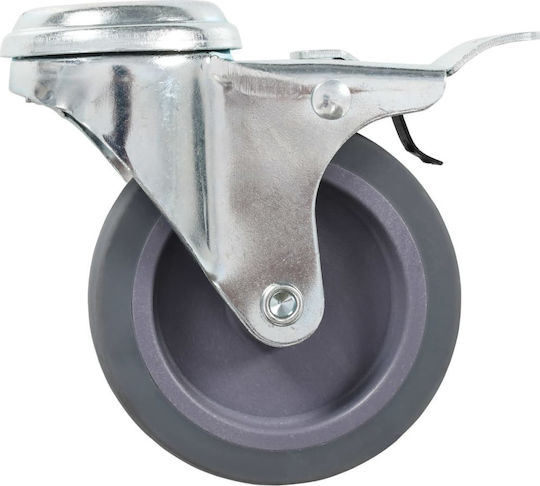 vidaXL 143425 Rotating Wheels from Rubber with Brake 4 Pieces 75mm