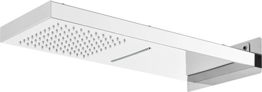vidaXL Set Mischer, Handbrause & Duschkopf für Wandmontage für Dusche Edelstahl Silber