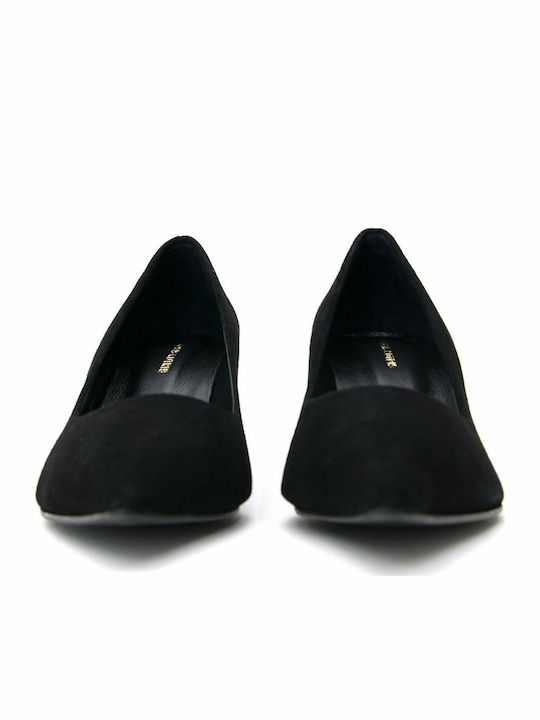 Makis Kotris Suede Black Heels