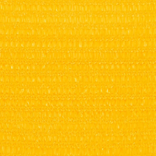 vidaXL Triangular Shade Sail Yellow 3x4x3m made of HDPE