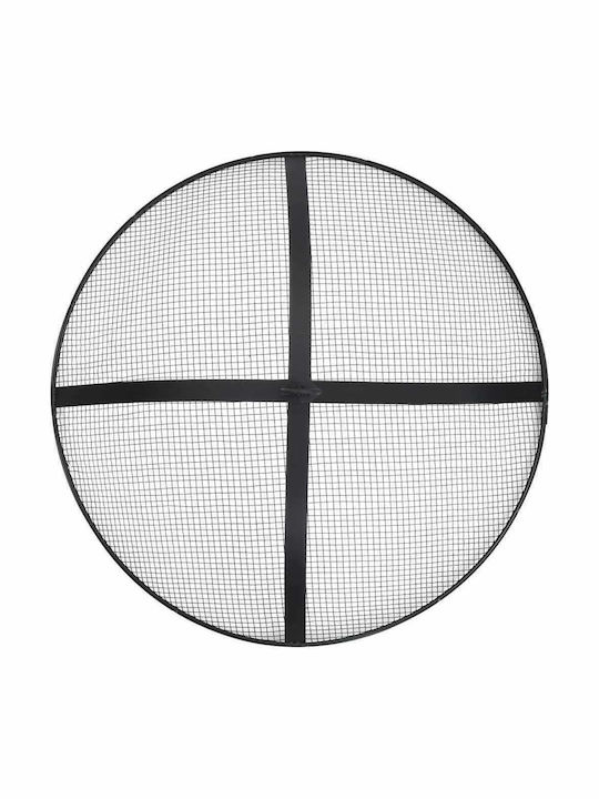 vidaXL Τζάκι Εξωτερικού Χώρου Μεταλλικό Μαύρο 54x54x55cm