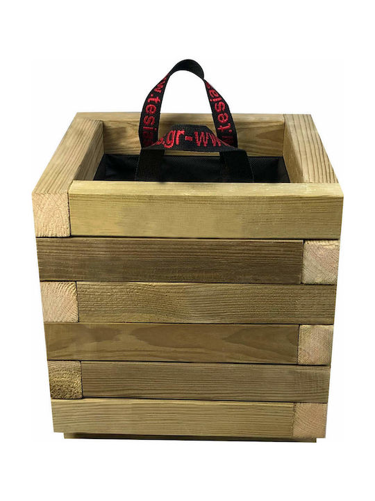 Tesias Planter Box Lemn Maro 30x30x32cm.