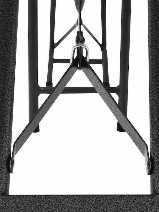 Bench Outdoor Metal Black 180x25x43cm