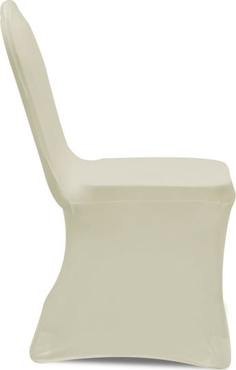 vidaXL Elastic Cover for Chair Cream 12 pieces Bordeaux, Cream 12pcs 279092