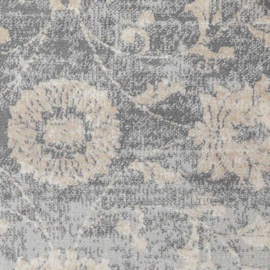 Ezzo 7383ACD Modern Bedroom Rug Set Venice Gray 3 Pieces
