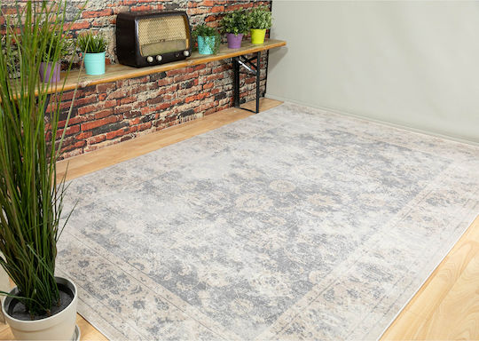 Ezzo 7383ACD Modern Bedroom Rug Set Venice Gray 3 Pieces