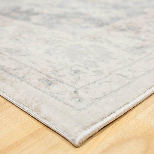 Ezzo 7383ACD Modern Bedroom Rug Set Venice Gray 3 Pieces