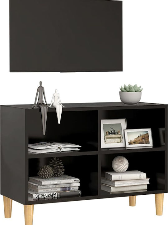 Particle Board TV Furniture Μαύρο L69.5xW30xH50cm