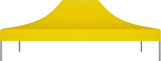 vidaXL Κάλυμμα για Κιόσκι Κίτρινο με Επίστρωση PVC 3x4.5m
