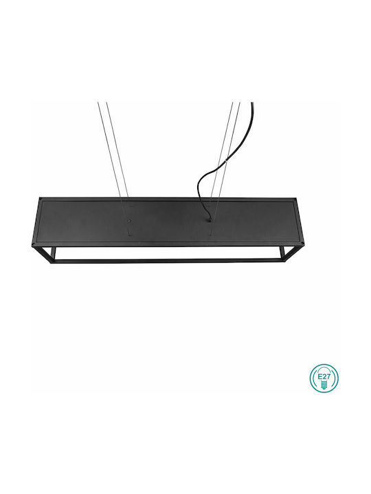 Trio Lighting Vito Adjustable Pendant Light Black Rail for 4 Bulbs E27 100x150x100cm
