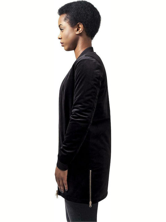 Μακρύ Γυναικείο Bomber Jacket Black