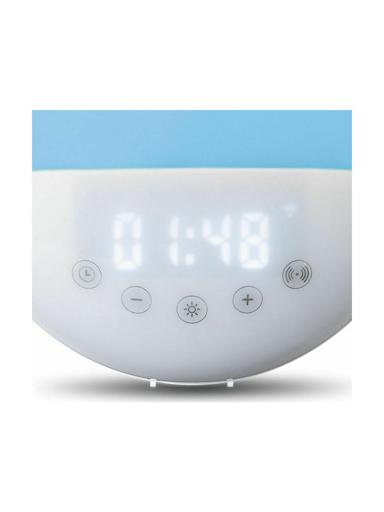 Lenco Tisch-Digitaluhr mit Wecker & Radio White CRW-110WH