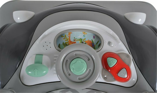 Cangaroo Shelby Baby Walker with Music for 6+ Months Gray 3800146244132