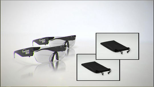 Factory Zoom Max Γυαλιά Εργασίας Μεγεθυντικά με Διάφανους Φακούς και Led Φως