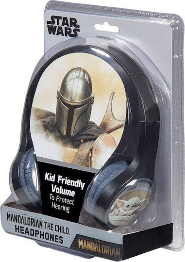 eKids Star Wars Mandalorian Ενσύρματα Παιδικά On Ear Ακουστικά Navy Μπλε