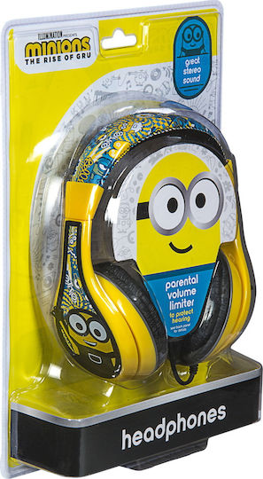 eKids Minions Ενσύρματα Παιδικά On Ear Ακουστικά Κίτρινα / Μαύρα