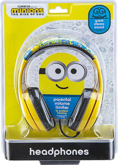 eKids Minions Ενσύρματα Παιδικά On Ear Ακουστικά Κίτρινα / Μαύρα