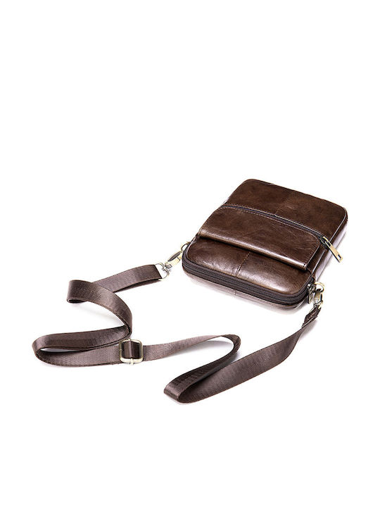 Leather Men's Bag Shoulder / Crossbody Brown