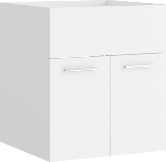 vidaXL Waschtisch ohne Waschbecken L41xB38.5xH46cm Weiß