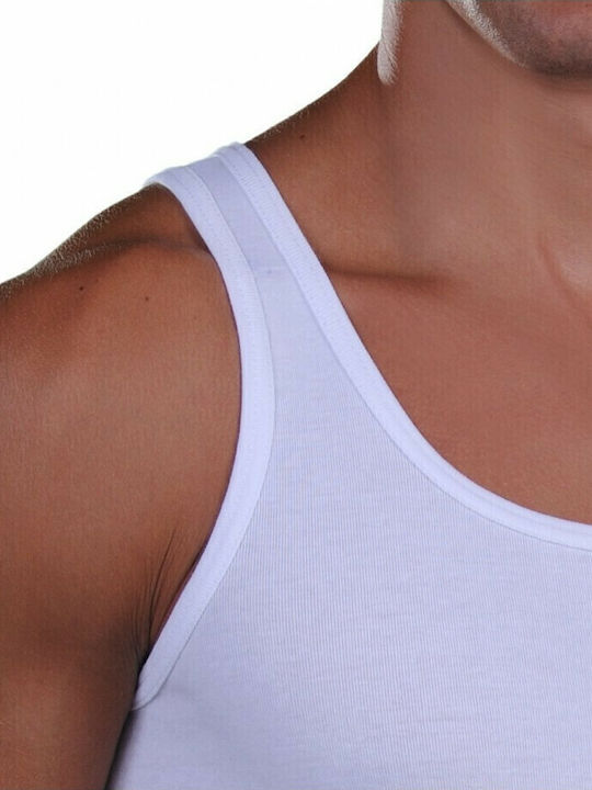 115 Men's Sleeveless Undershirt White