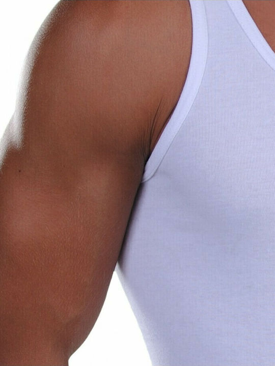 115 Men's Sleeveless Undershirt White