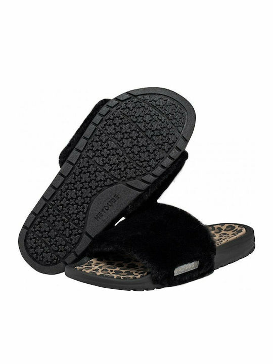 Slides Peggy Black Cheetah