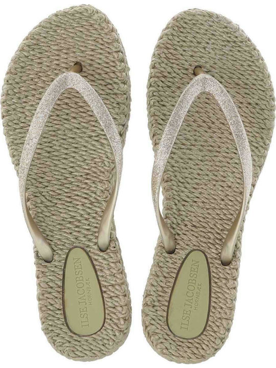 Ilse Jacobsen Glitter Flip-Flops Goldene