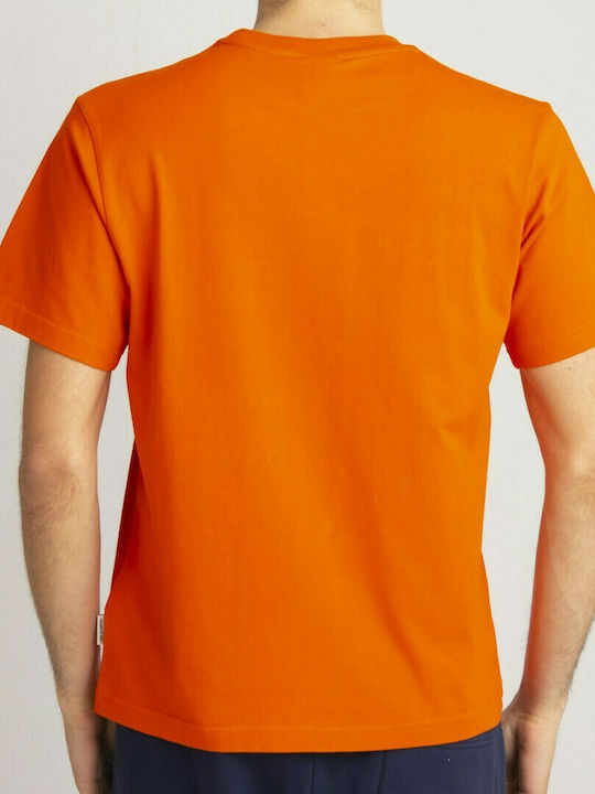 Franklin & Marshall Herren T-Shirt Kurzarm Orange