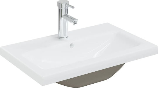 vidaXL Шкаф със Мивка Д60xШ38.5xВ45см Бял