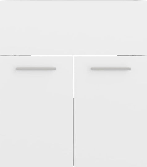 vidaXL Πάγκος με Νιπτήρα & Καθρέπτη Μ41xΒ38.5xΥ45cm Λευκός