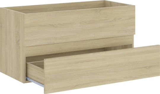 vidaXL Waschtisch ohne Waschbecken L90xB38.5xH45cm Sonoma